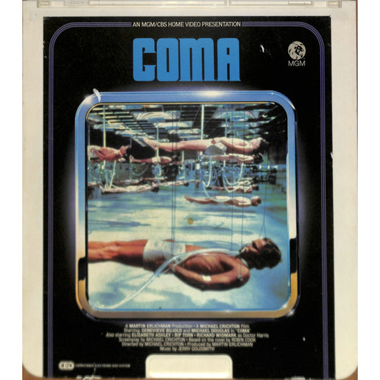Coma (1978) Vintage CED RCA SelectaVision Videodisc TESTED WORKING