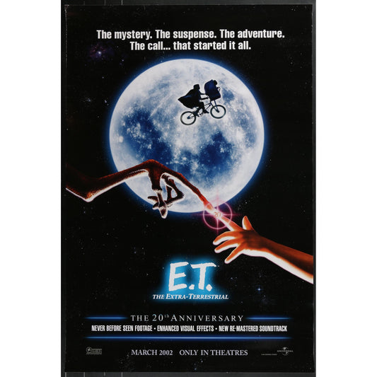 E.T. the Extra-Terrestrial (1982) Orig. Double-sided Movie Poster Rolled 27x40