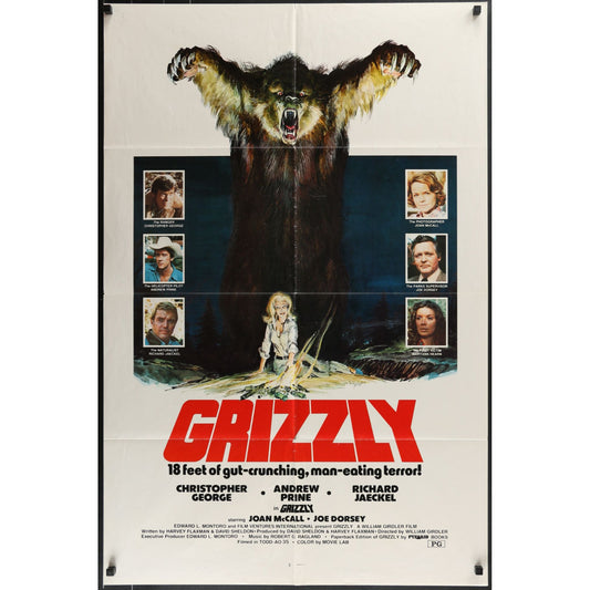 Grizzly (1976) Original Folded Movie Poster 27x41