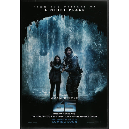 65 (2023) Original Double-sided Movie Poster Rolled 27x40