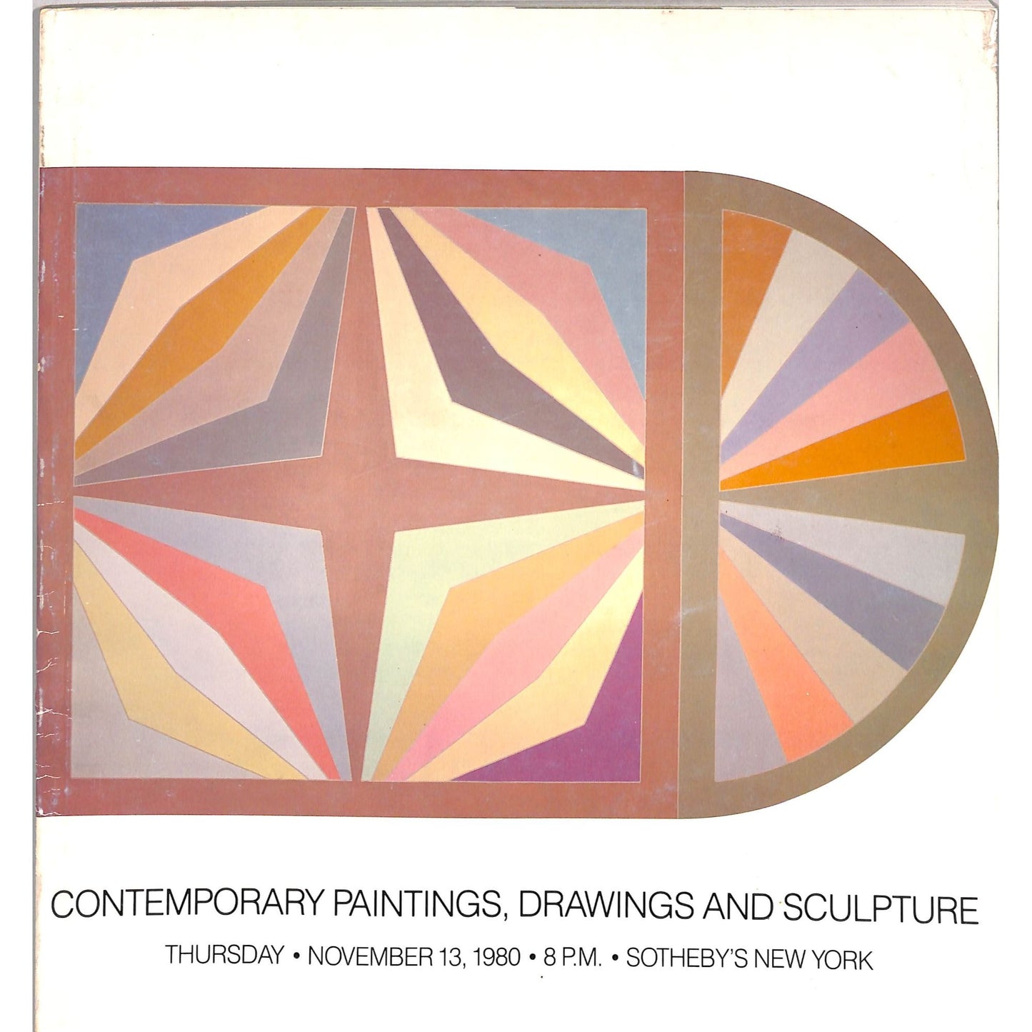 Sotheby's Contemporary Paintings Art Auction Catalog November 13, 1980