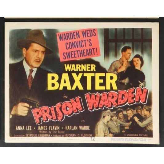 Prison Warden (1949) Original Lobby Card Movie Poster 11x14