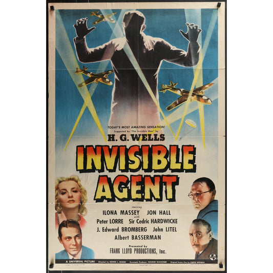 Invisible Agent (1942) Original Folded Movie Poster 27x41