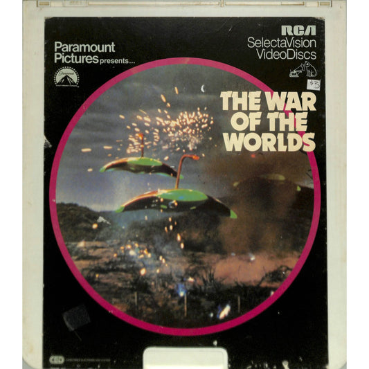 The War of The Worlds (1953) Vintage CED Videodisc TESTED WORKING