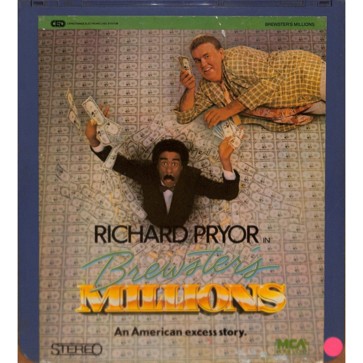 Brewster's Millions(1985) Vintage CED RCA SelectaVision Videodisc TESTED WORKING
