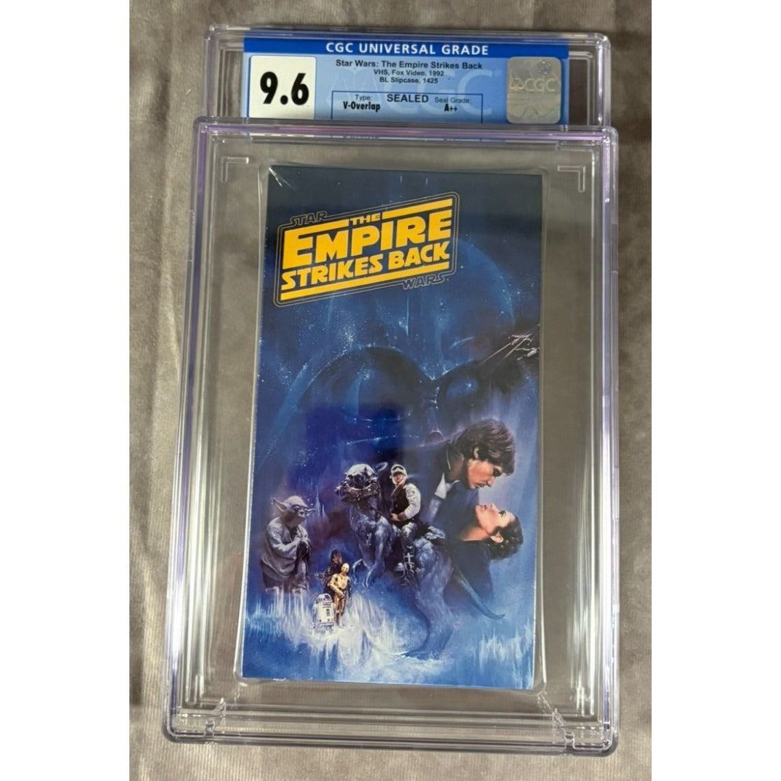 The Empire Strikes Back (1980) Sealed 1992 VHS CGC Graded 9.6 A++ SEAL
