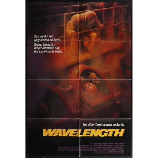 Wavelength (1983) Original Movie Poster Folded 27x41 EM8-457