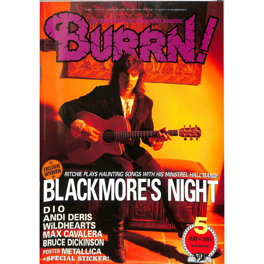Burrn! Magazine Issue #5 May 1997 Ritchie Blackmore Cover Heavy Metal Japan