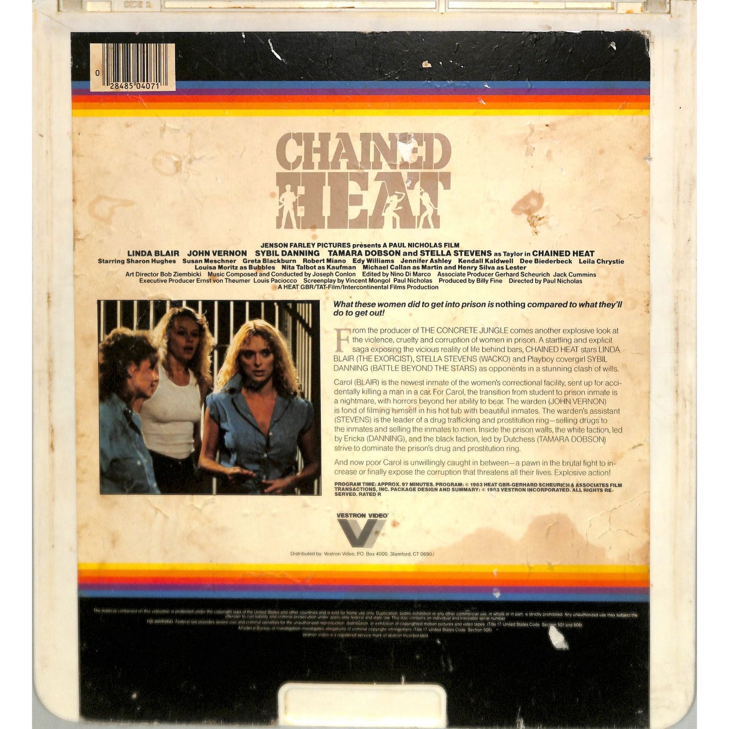 Chained Heat (1983) Vintage CED Videodisc