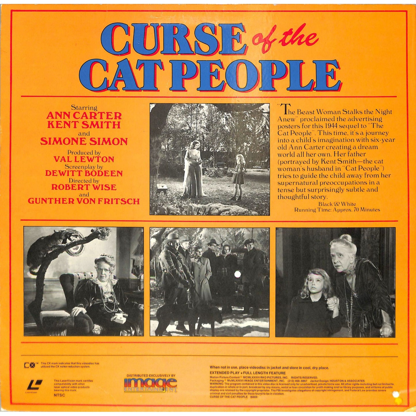 The Curse of the Cat People (1944) Laserdisc Video