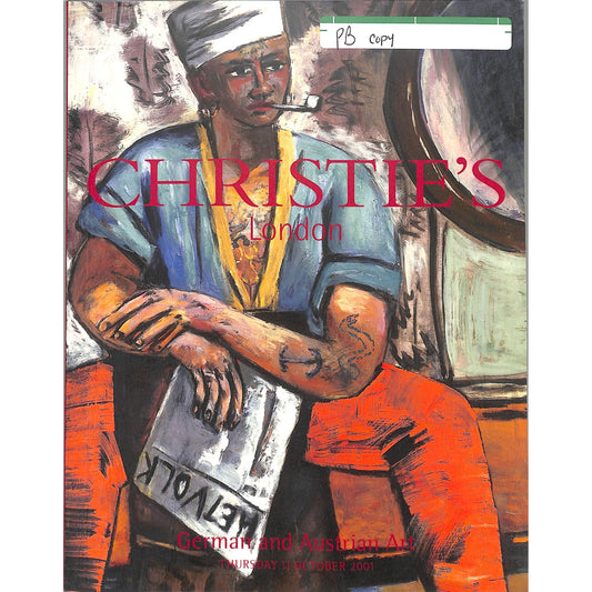 Christie's German and Austrian Art Auction Catalog October 11, 2001