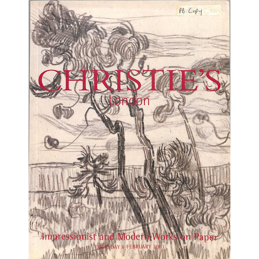 Christie's Impressionist and Modern Works on Paper Auction Catalog Feb 6, 2003