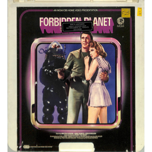 Forbidden Planet (1956) Vintage CED Videodisc TESTED WORKING