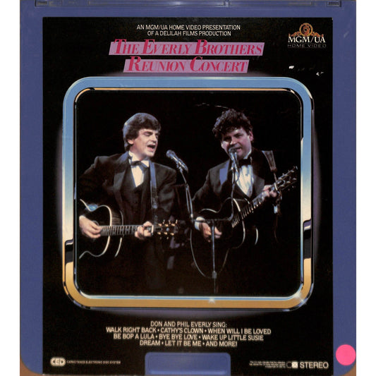 The Everly Brothers Reunion Concert (1983) Vintage CED Videodisc TESTED WORKING