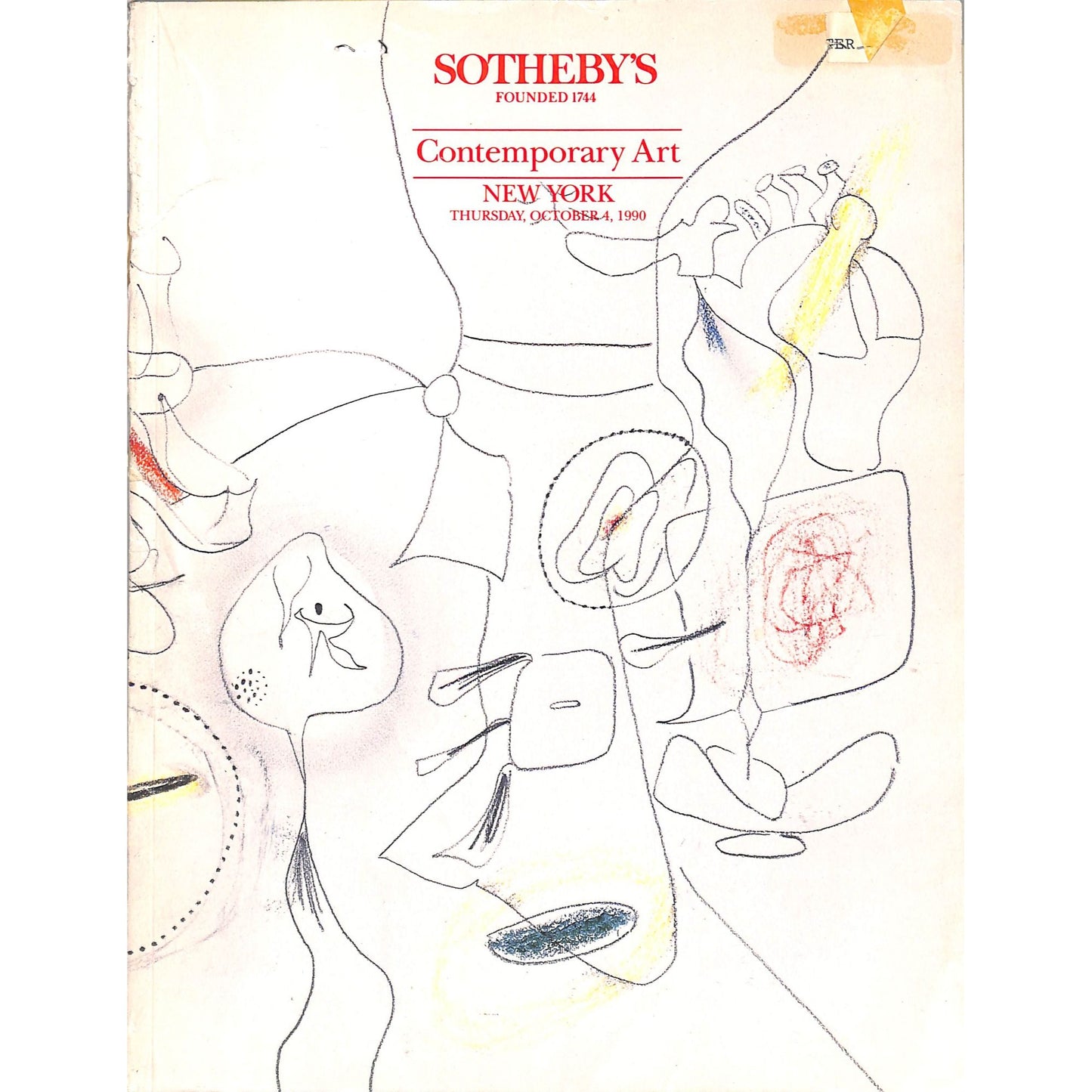 Sotheby's Contemporary Art Auction Catalog October 4, 1990