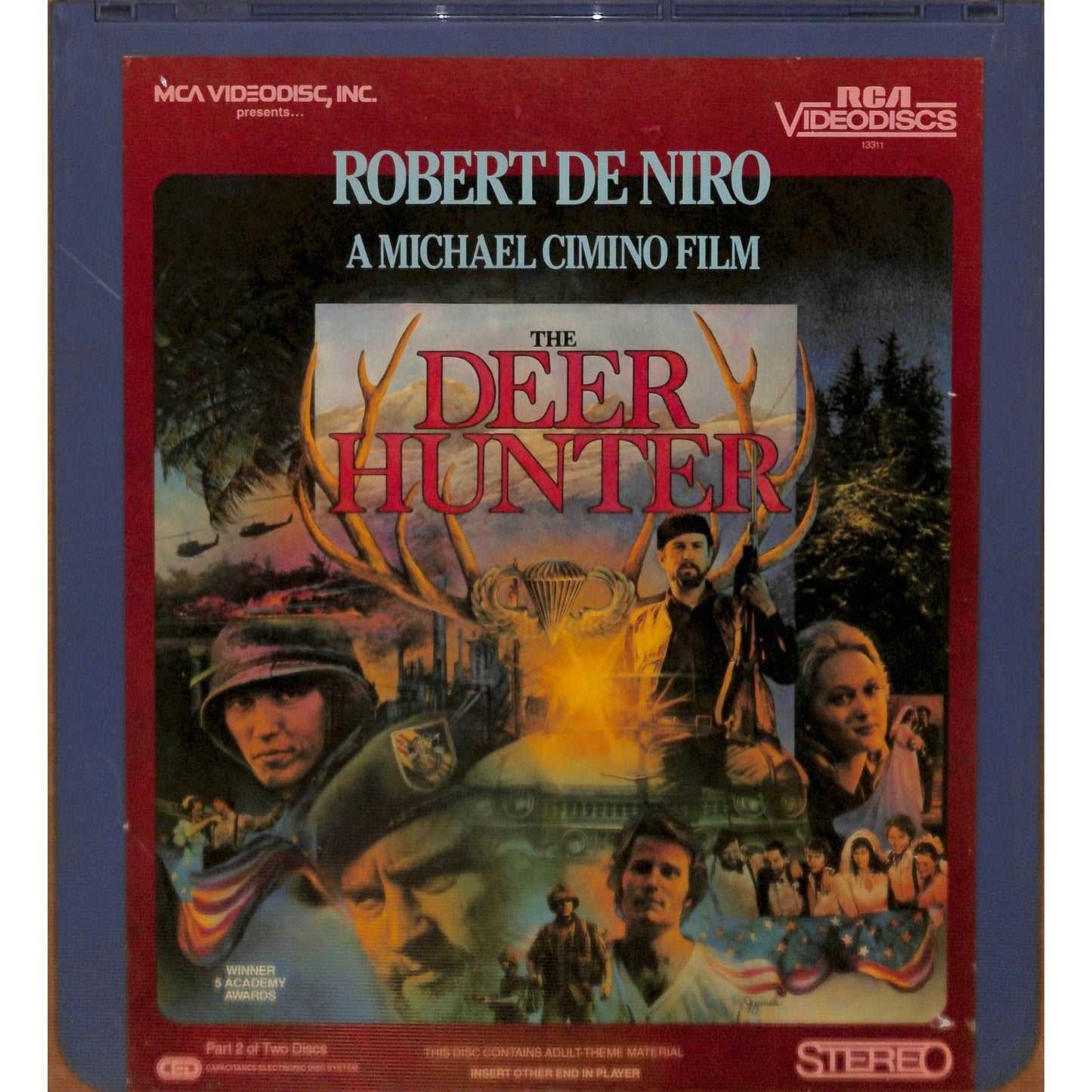 The Deer Hunter Part 1&2 (1978) CED RCA SelectaVision Videodisc TESTED WORKING