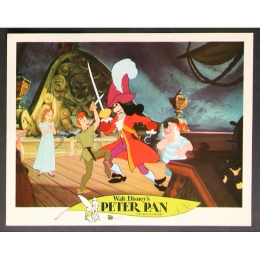 Peter Pan (1953 Re-release) Original Lobby Card Movie Poster 11x14