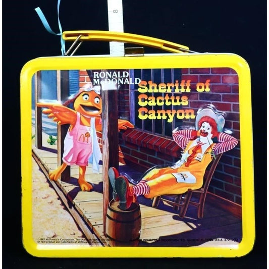 Vintage metal McDonalds lunchbox w/ thermos
