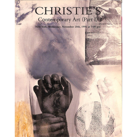 Christie's Contemporary Art Part 1 Auction Catalog November 20, 1996
