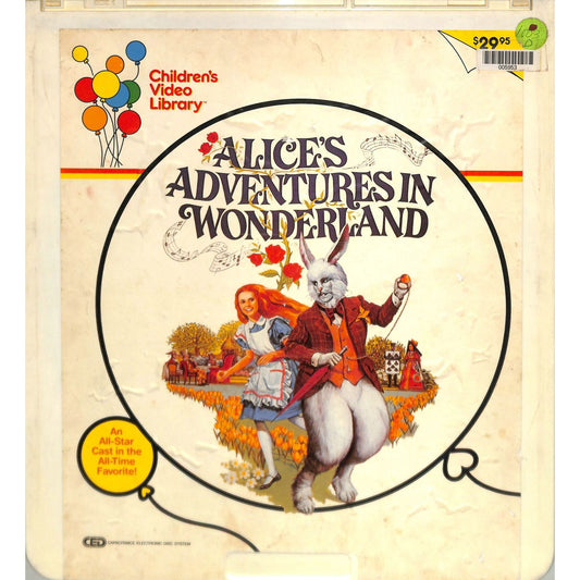 Alice's Adventures in Wonderland (1972) Vintage CED Videodisc