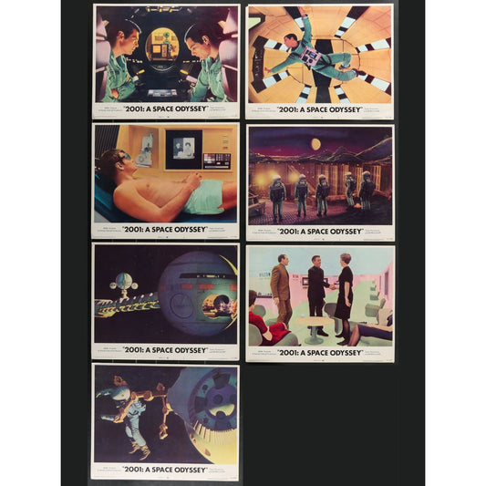 2001: A Space Odyssey (1968) Original Lobby Card Movie Poster Set of 7 11x14