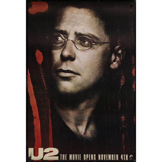U2 Rattle and Hum (1988) Original Movie Poster The Edge Rolled 27x40