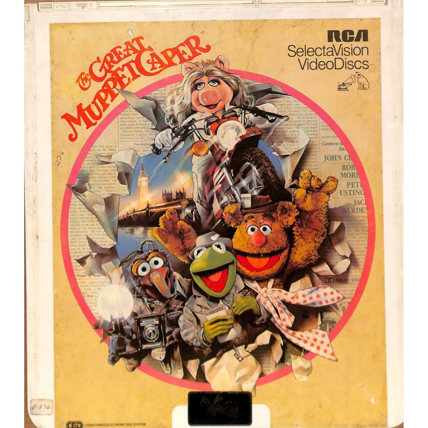 The Great Muppet Caper (1981) CED RCA SelectaVision Videodisc TESTED WORKING