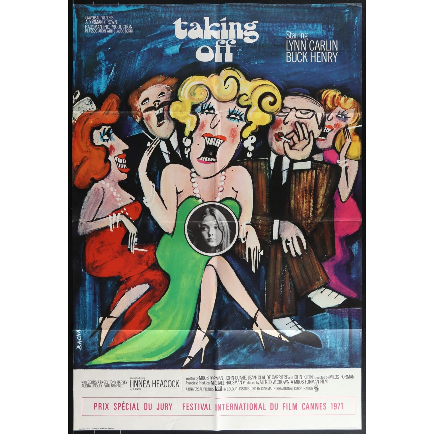 Taking Off (1971) Original Movie Poster Folded 27x41