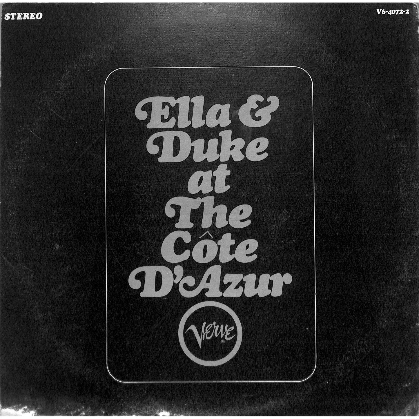 Ella & Duke at the Cote D'Azur (1967) 2LP Vinyl Record V6-4072-2