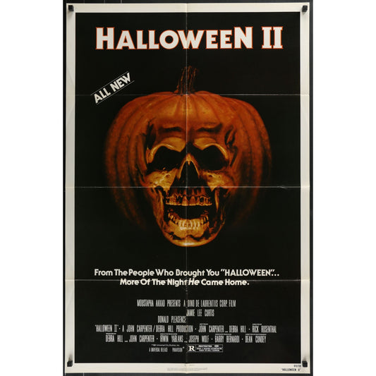 Halloween II (1981) Original Folded Movie Poster