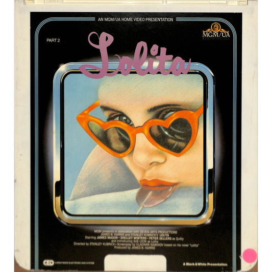 Lolita Part 2 (1962) Vintage CED Videodisc TESTED WORKING