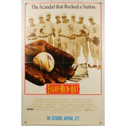 Eight Men Out (1988) Original Movie Poster Folded 25x39