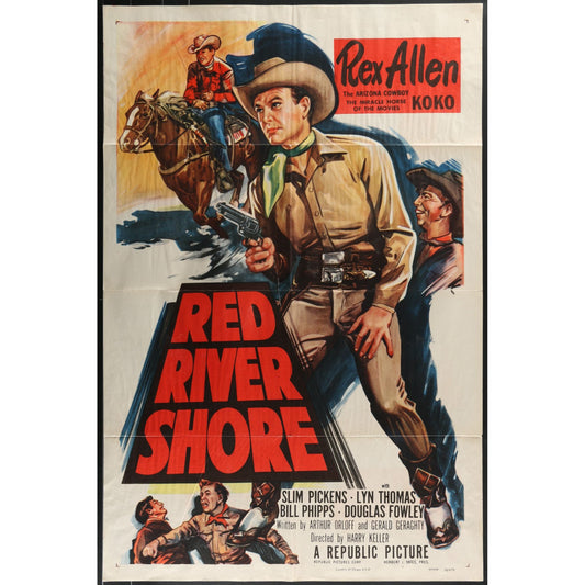Red River Shore (1953) Original Movie Poster Folded 27x41