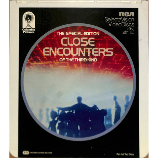 Close Encounters part 1&2 (1977) Vintage CED RCA SelectaVision TESTED WORKING
