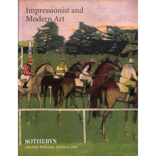 Sotheby's Impressionist and Modern Art Auction Catalog October 9, 1996