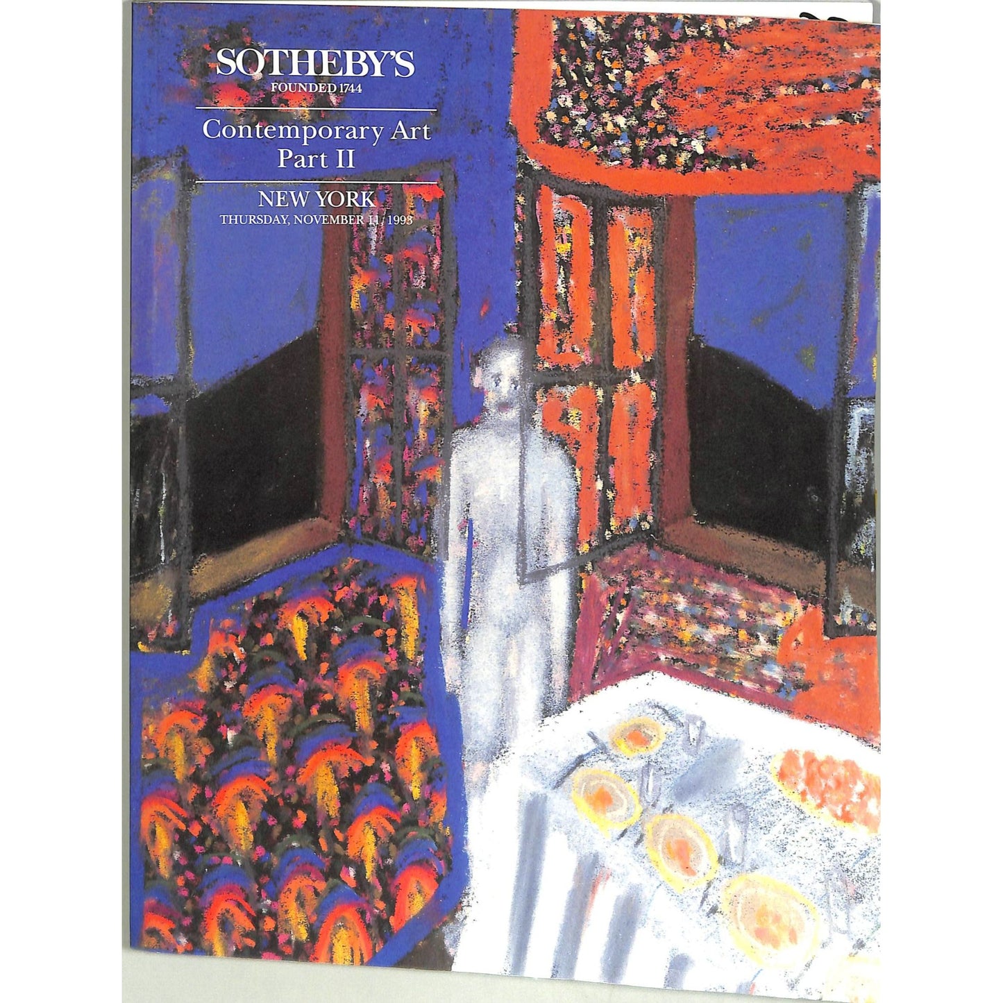 Sotheby’s Contemporary Art Part II Catalog, November 1993