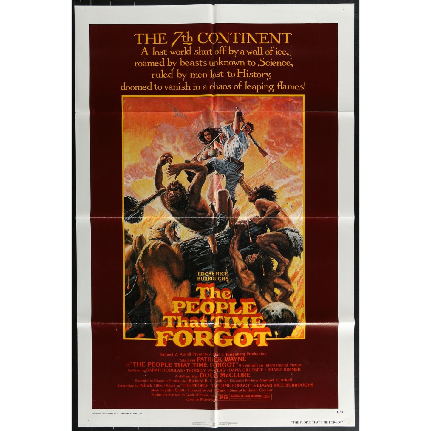 The People That Time Forgot (1977) Original Movie Poster Folded 27x41
