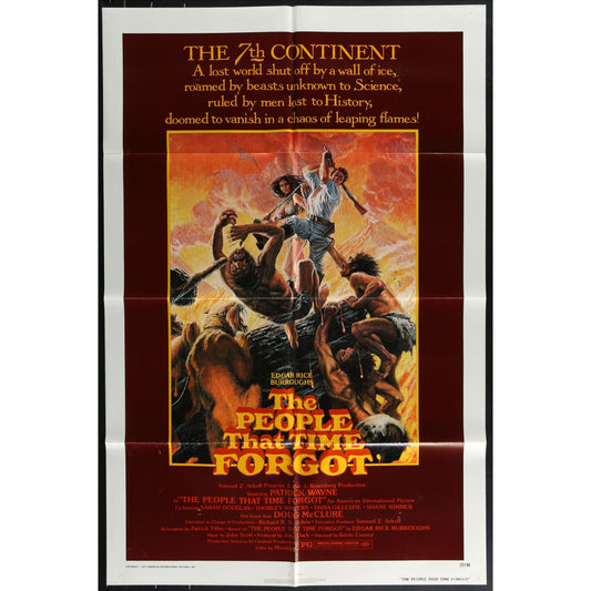 The People That Time Forgot (1977) Original Movie Poster Folded 27x41
