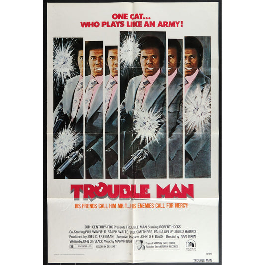 Trouble Man (1972) Original Movie Poster Folded 27x41
