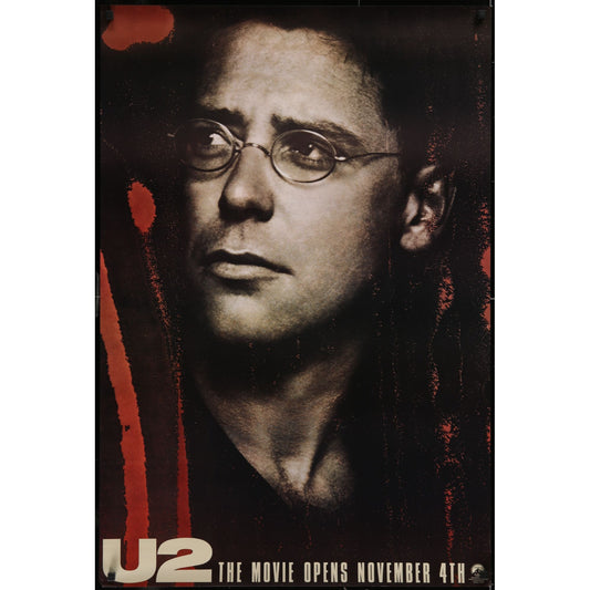 U2 Rattle and Hum (1988) Original Movie Poster The Edge Rolled 27x40