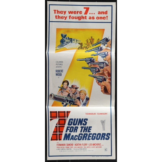 Seven Guns for the MacGregors (1966) Orig. Australian Daybill Movie Poster