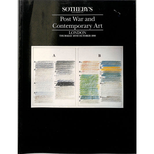 Sotheby's Post War & Contemporary Art Auction Catalog October 18, 1990
