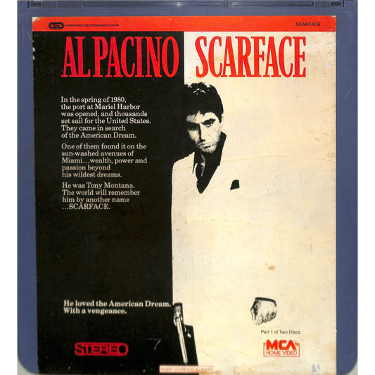 Scarface (1983) Vintage Double CED Videodisc