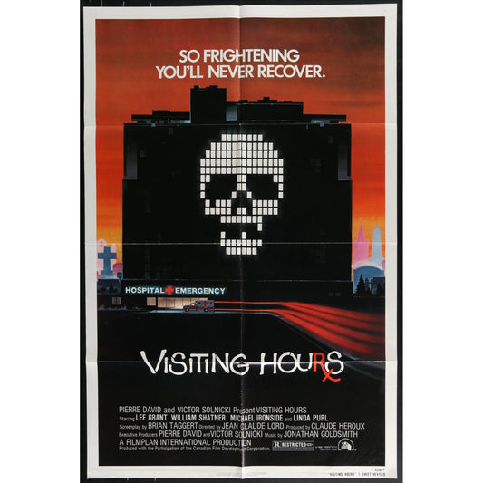 Visiting Hours (1982) Original Movie Poster Folded 27x41