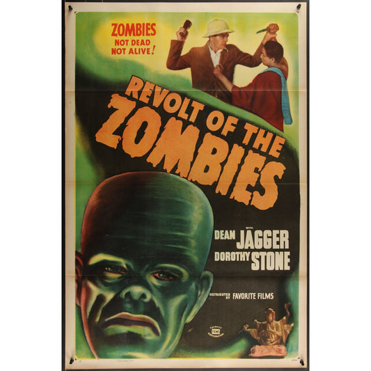 Revolt of the Zombies (1936) Original Movie Poster Rolled 27x41