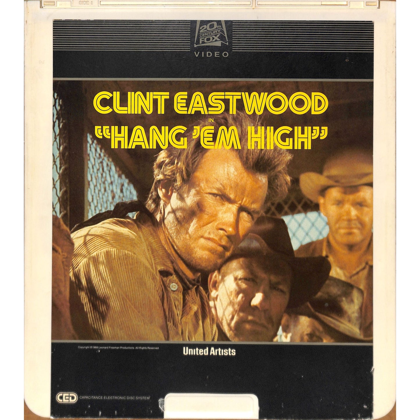 Hang 'Em High (1968) Vintage CED RCA SelectaVision Videodisc TESTED WORKING