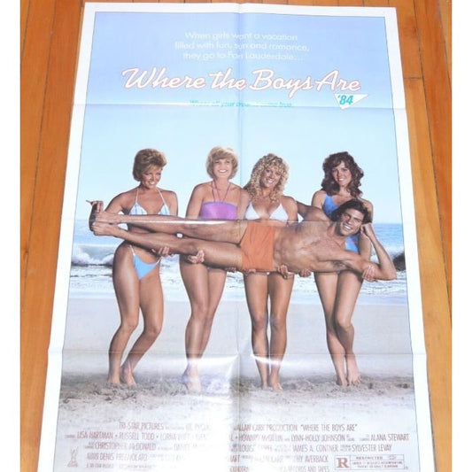 Where the Boys Are (1984) Original Movie Poster Folded 27x41