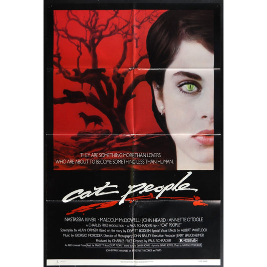 Cat People (1982) Original Movie Poster Folded 27x41
