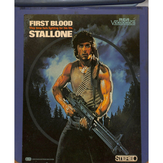 Rambo: First blood (1982) Vintage CED RCA SelectaVision Videodisc TESTEDWORKING
