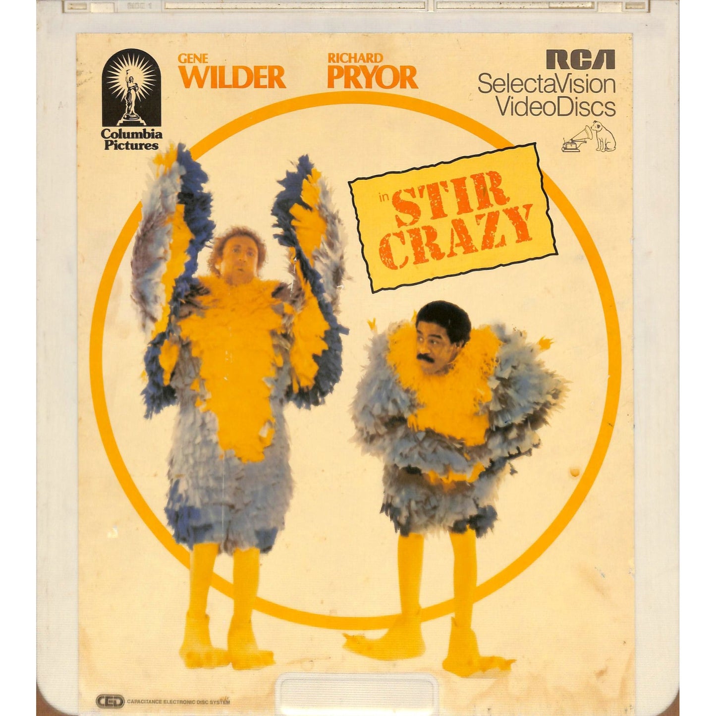 Stir Crazy (1980) Vintage CED Videodisc TESTED WORKING